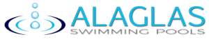 Alaglas fiberglass pool logo