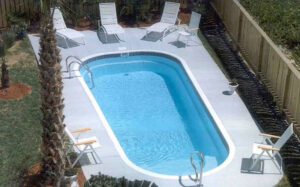 fiberglass pools Challenger White