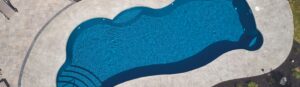 Narellan Pools Encore Fiberglass Swimming Pool aerial view