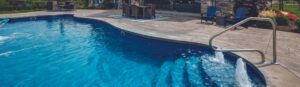 Narellan Pools Encore Fiberglass Swimming Pool with bubble jets