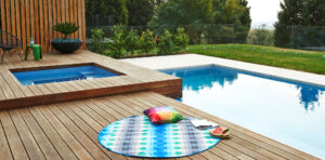 fiberglass swimming pool builder Australia gallery Neptune Spa blue agate 3