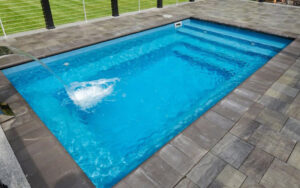 Milan Plunge fiberglass pool sales